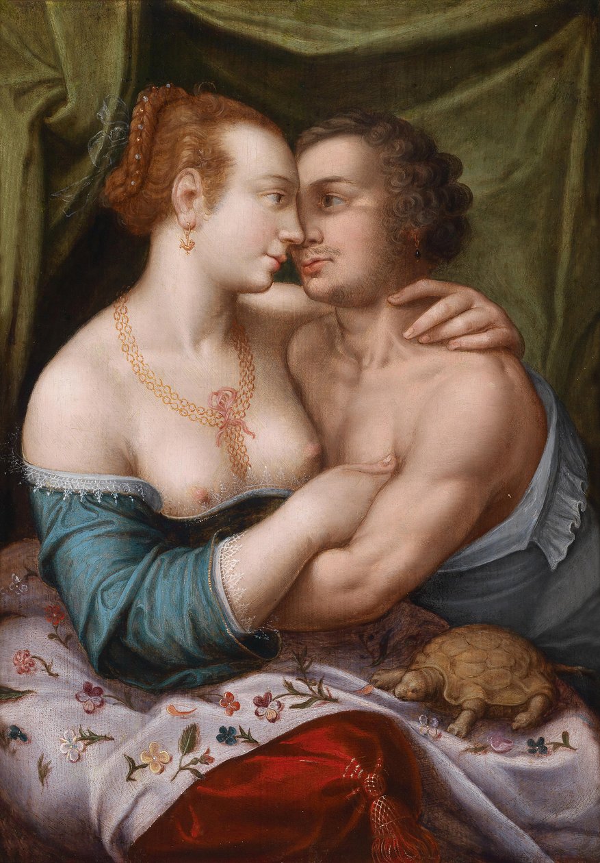 Casal Amoroso Elegante, ca. 1600 de Master of Prague