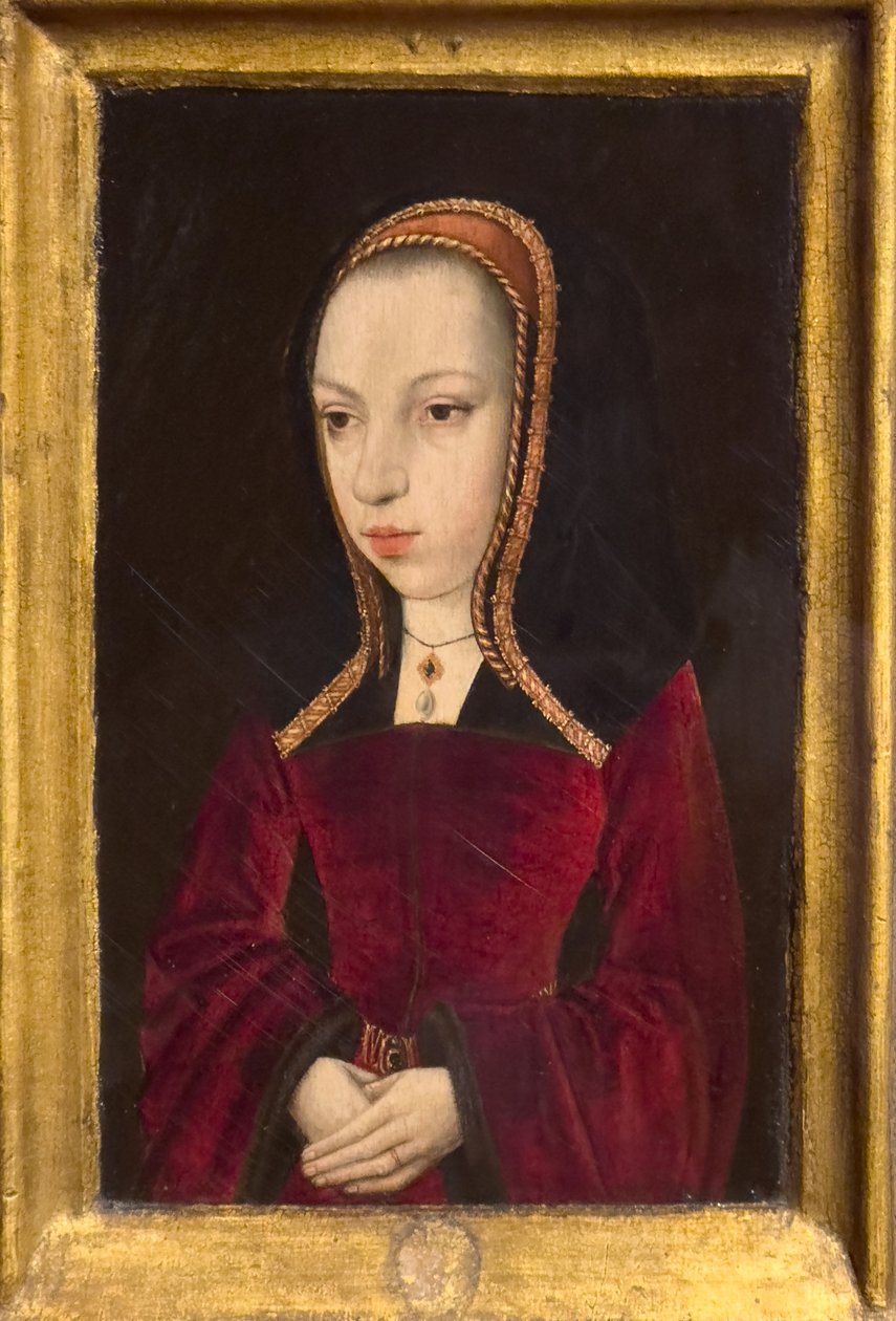 Retrato da jovem Margarida de Áustria, cerca de 1496 (óleo sobre madeira) de Master of Princely Portraits