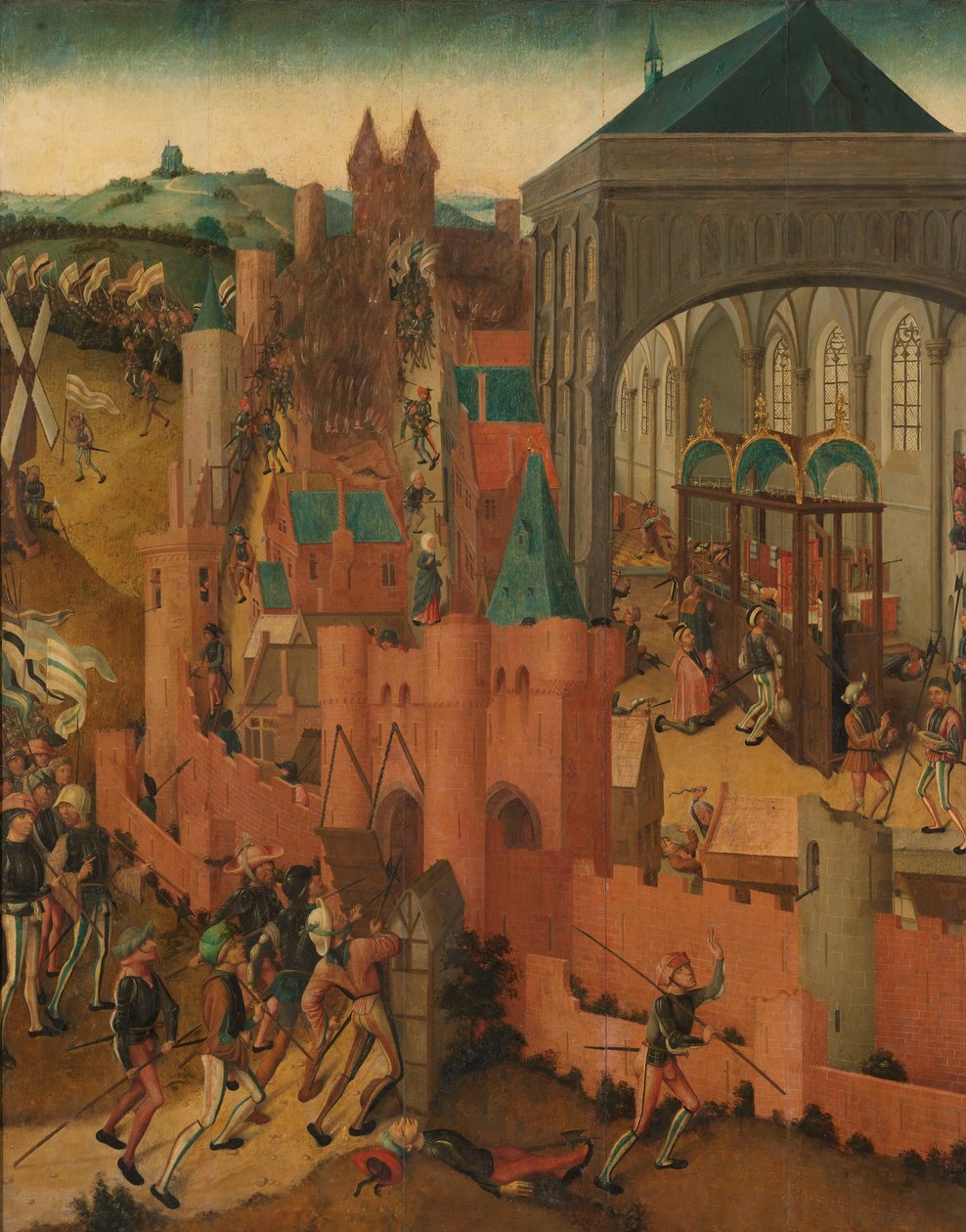 O Cerco de Rhenen
A captura de Rhenen por João II de Cleve em 1499 de Master of Rhenen
