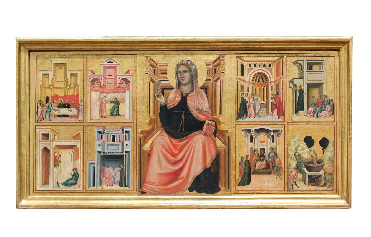 Santa Cecília e histórias da sua vida de Master of Saint Cecilia