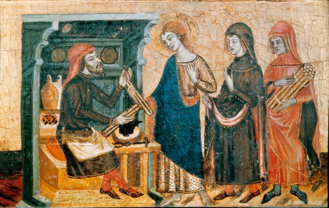Altareiro dos Santos João, Mestre de Santa Coloma de Queralt, c. 1356 (tempera e folha de ouro sobre madeira) de Master of Santa Coloma de Queralt