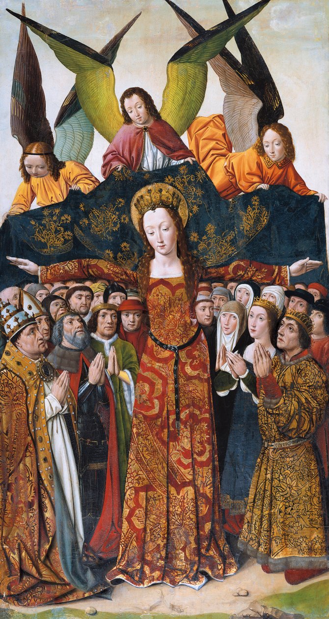 Virgem da Misericórdia, pintura do Mestre de Santa Maria del Campo de Master of Santa Maria del Campo