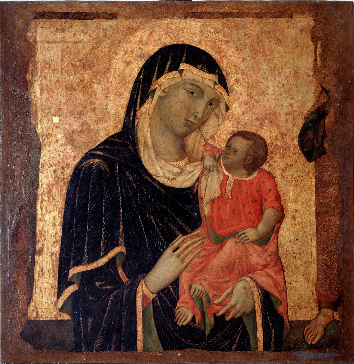 Virgem com criança (Pintura, cerca de 1350) de Master of Santa Maria di Castello