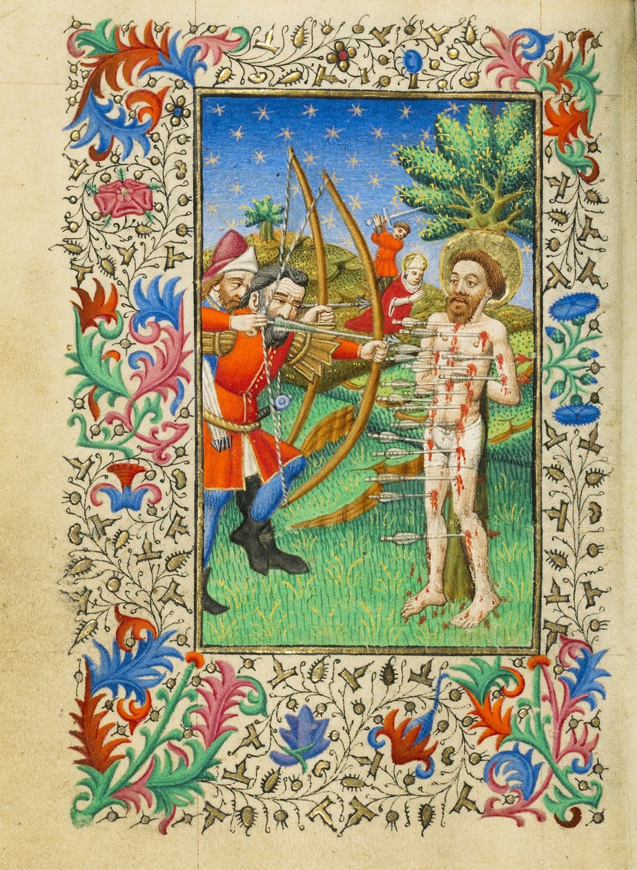 O martírio de São Sebastião de Master of Sir John Fastolf