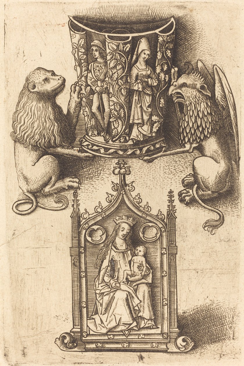 Projeto para um copo e um Pax de Master of St. Sebastian