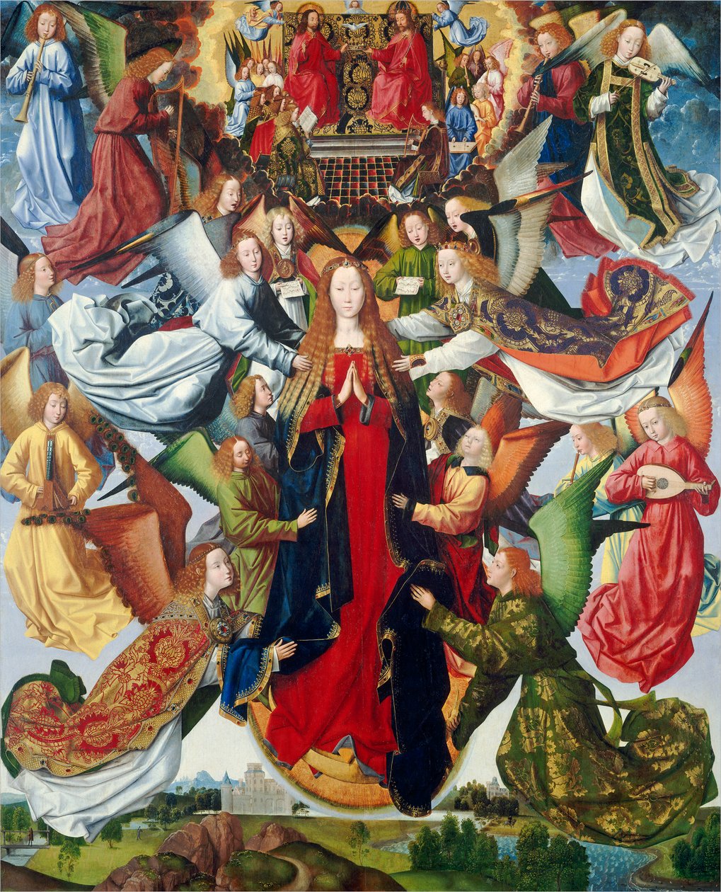 Maria, Rainha do Céu, c. 1485-1500 de Master of The Legend of St. Lucy