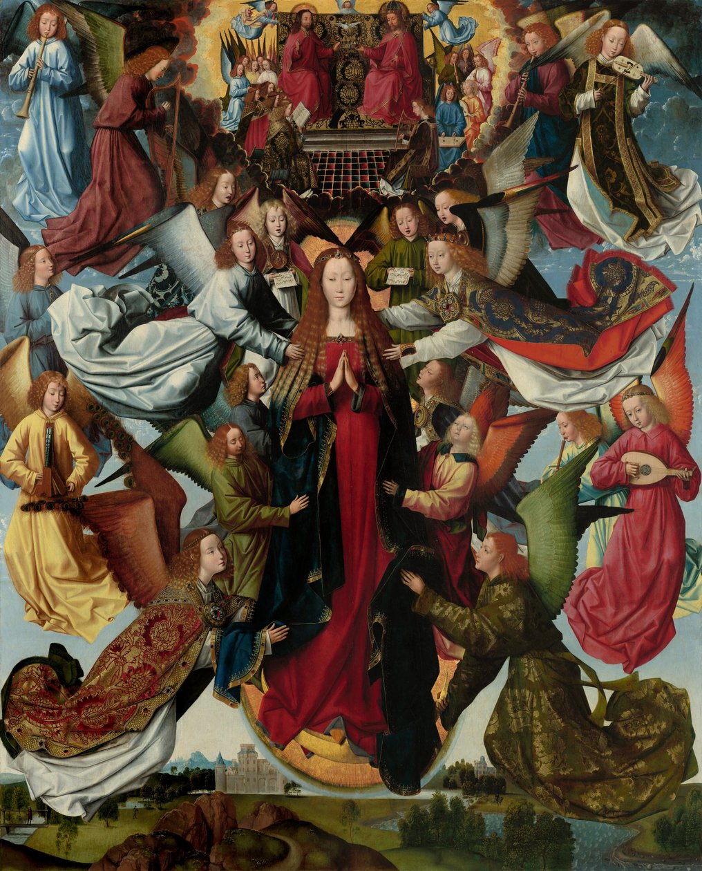 Maria, Rainha do Céu, c. 14851500. de Master of The Legend of St. Lucy