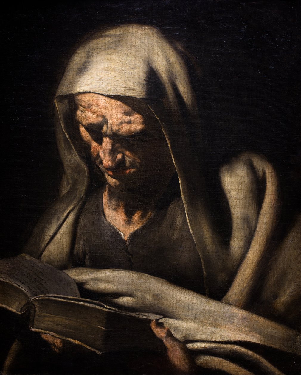 Profeta em busto de leitura, cerca de 1750-60 (óleo sobre tela) de Master of the Annunciation to the Shepherds