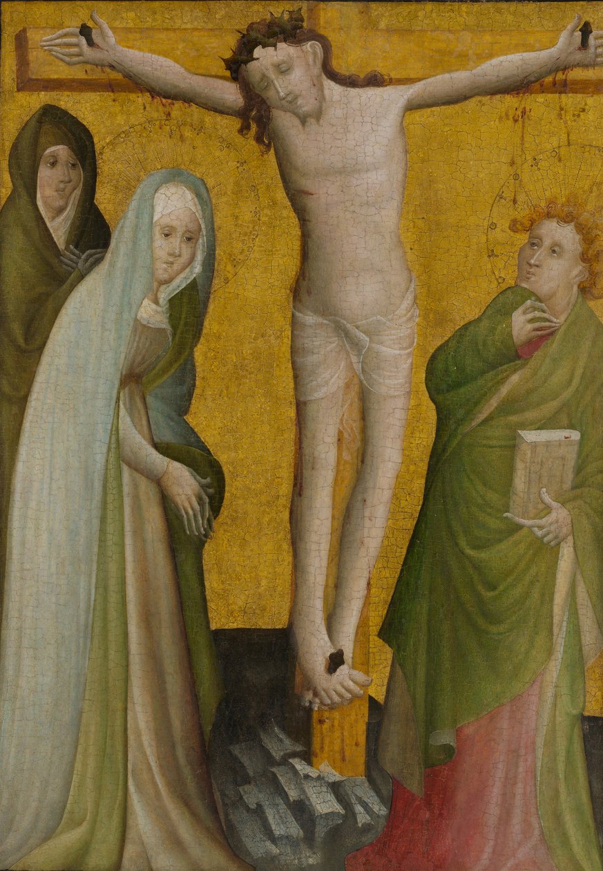 A Crucificação, ca. 1400. de Master of the Berswordt Altar