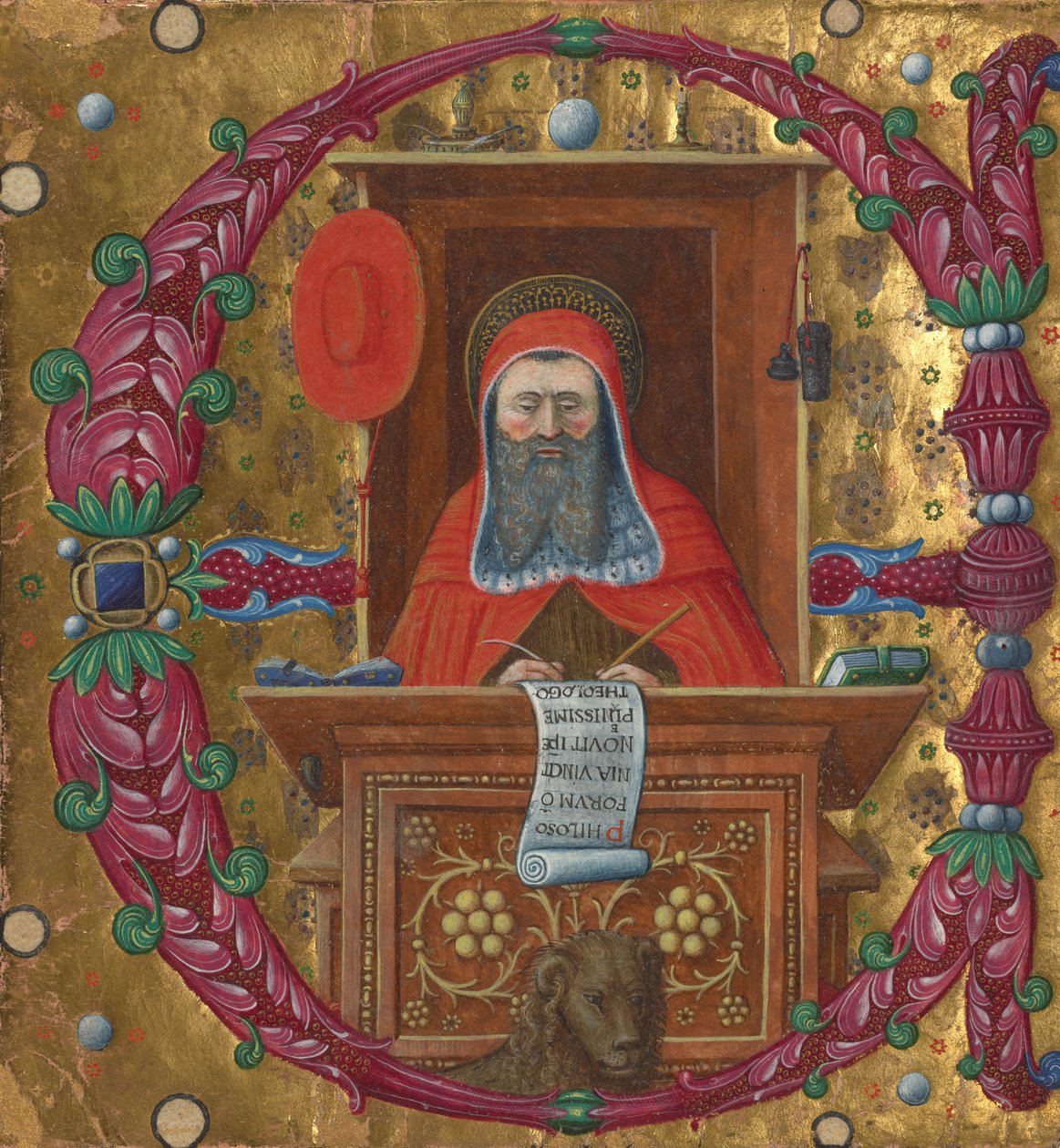 Recorte de um livro de coro de Master of the Birago Hours