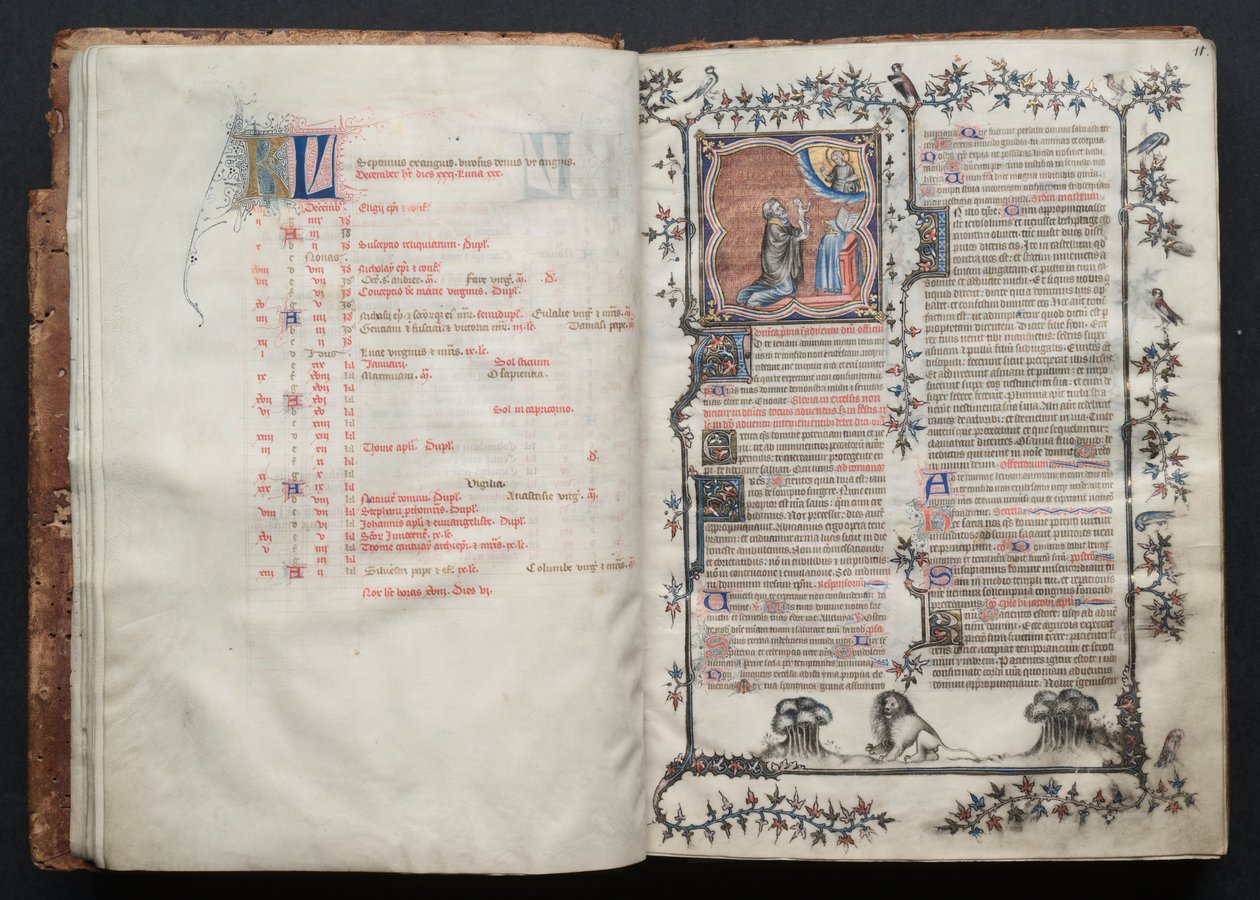 O Missal Gotha: Fol. 10v, Texto , c. 1375. de Master of the Boqueteaux
