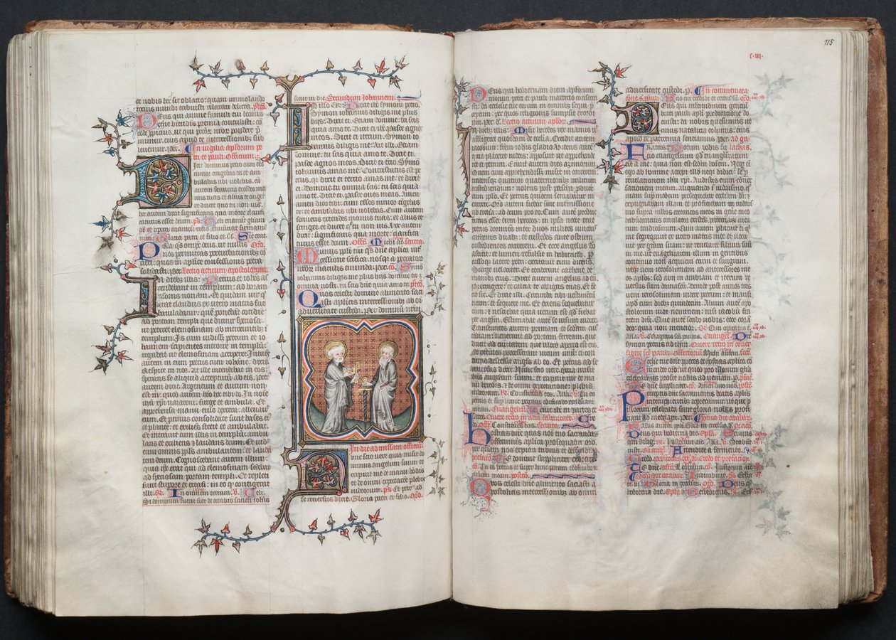 O Missal de Gotha: Fol. 114v, São Pedro e Paulo, c. 1375. de Master of the Boqueteaux