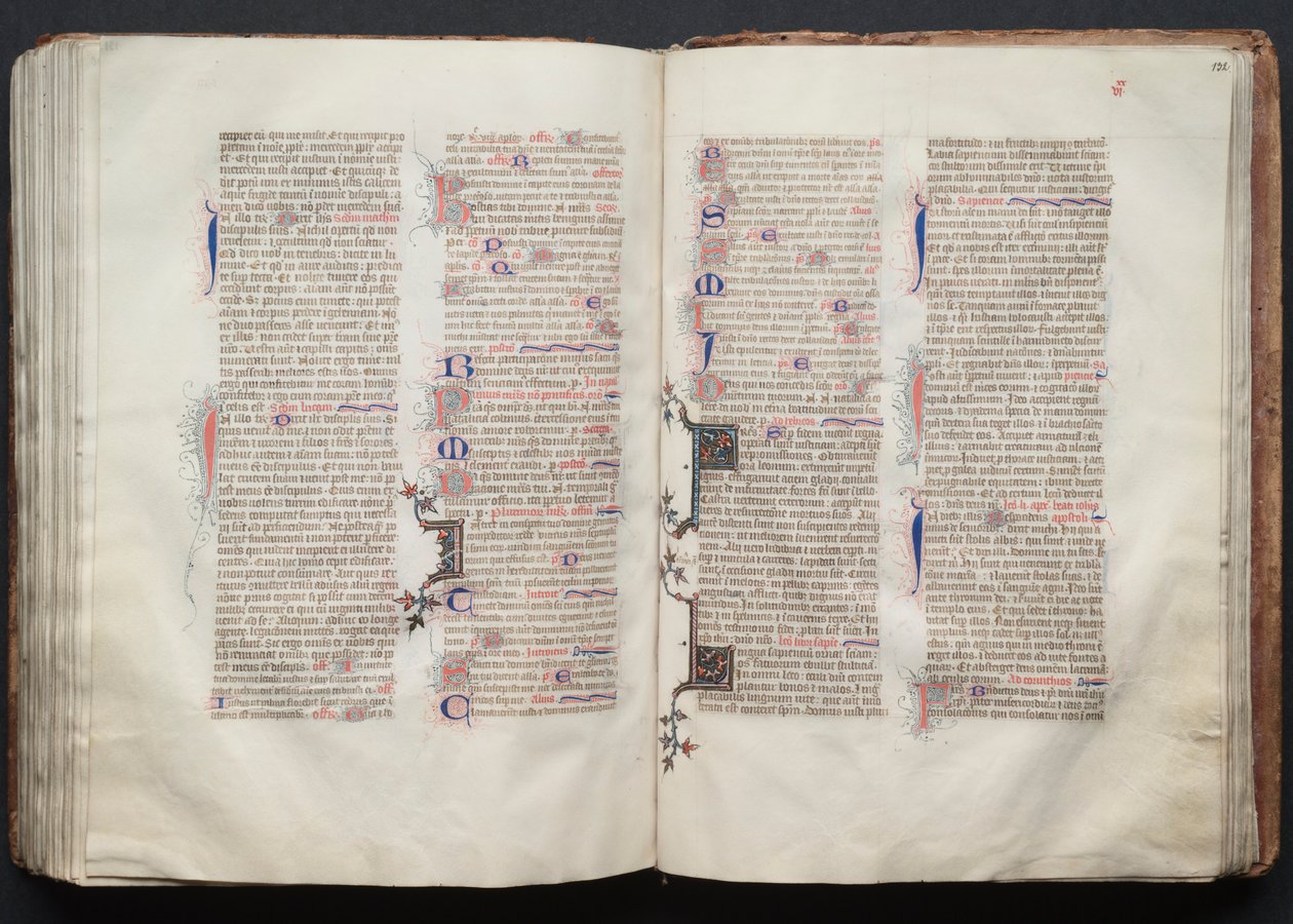 O Missal Gotha: Fol. 132r, Texto, c. 1375. de Master of the Boqueteaux