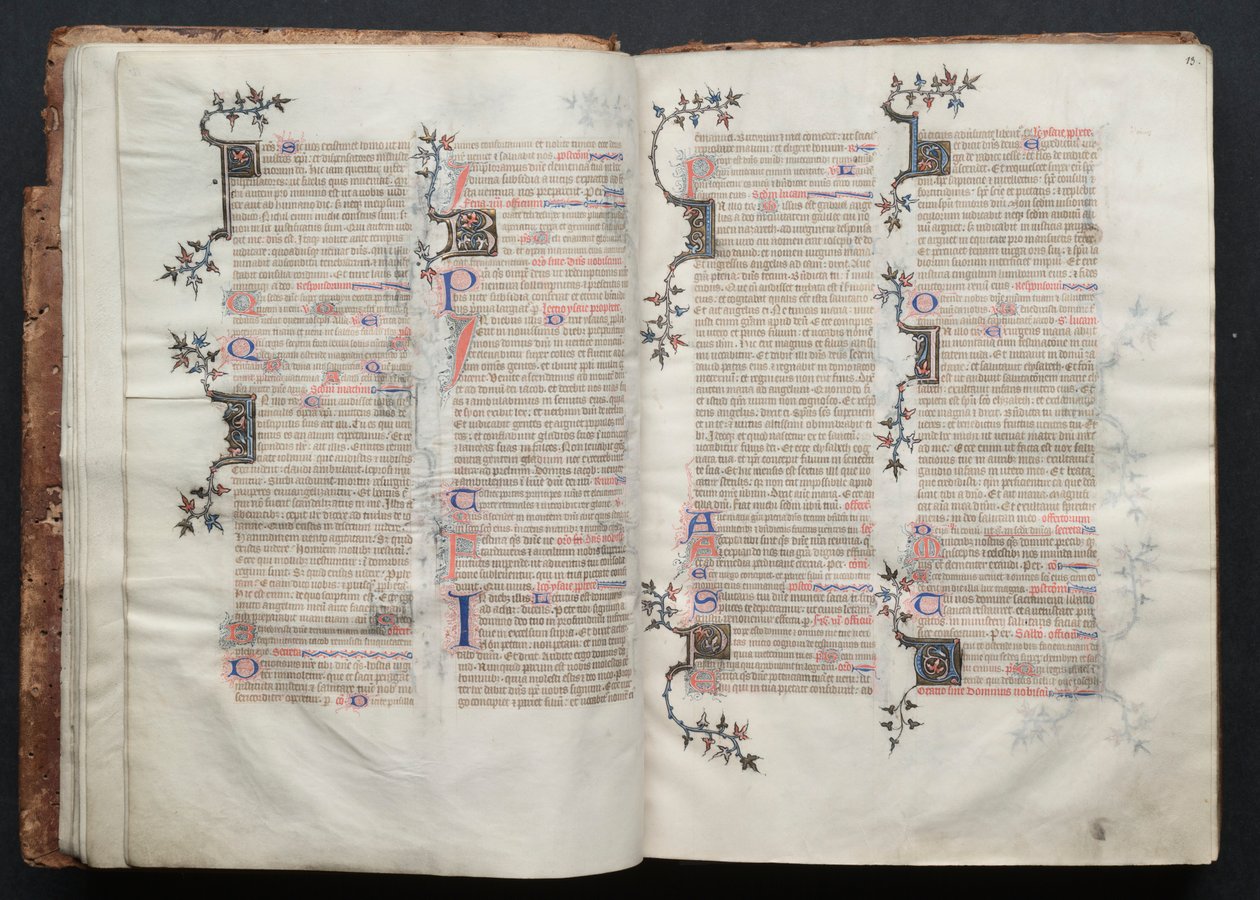 O Missal Gotha: Fol. 13r, Texto , c. 1375. de Master of the Boqueteaux