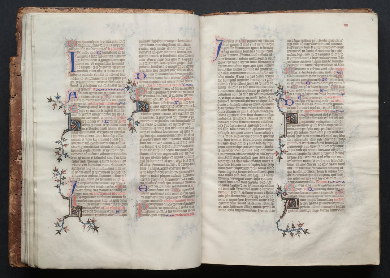 O Missal Gotha: Fol. 13v, Texto , c. 1375. de Master of the Boqueteaux