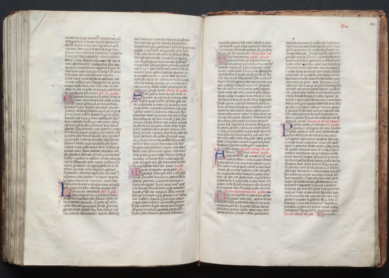 O Missal Gotha: Fol. 146r, Texto, c. 1375. de Master of the Boqueteaux