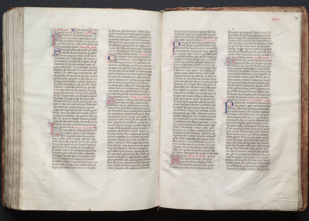 O Missal Gotha: Fol. 146v, Texto, c. 1375. de Master of the Boqueteaux