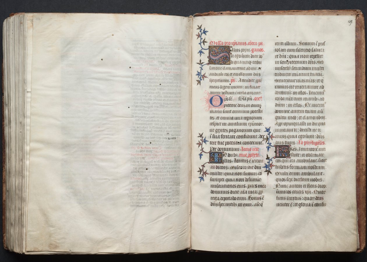 O Missal Gotha: Fol. 158v, Texto, c. 1375. de Master of the Boqueteaux