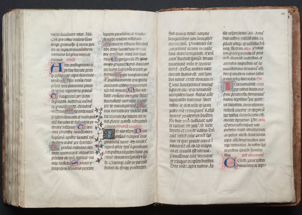 O Missal Gotha: Fol. 162r, Texto, c. 1375. de Master of the Boqueteaux