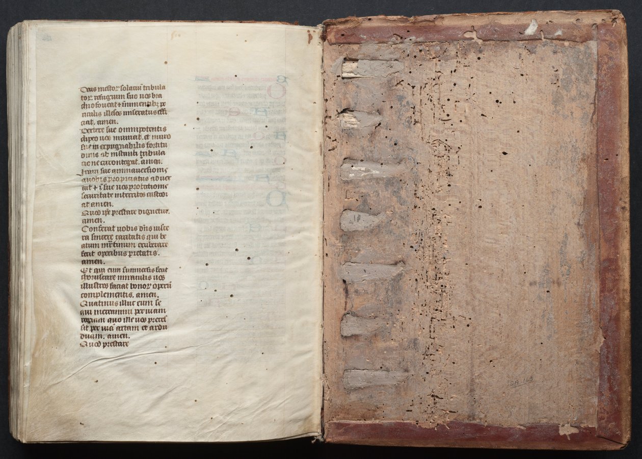 O Missal Gotha: Fol. 164v, Texto, c. 1375. de Master of the Boqueteaux