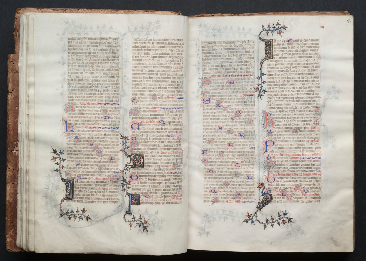 O Missal Gotha: Fol. 17r, Texto, c. 1375. de Master of the Boqueteaux
