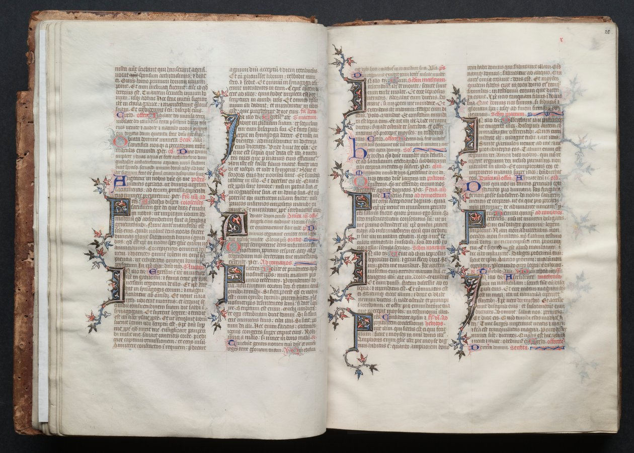 O Missal de Gotha: Fol. 20r, Texto, c. 1375. de Master of the Boqueteaux