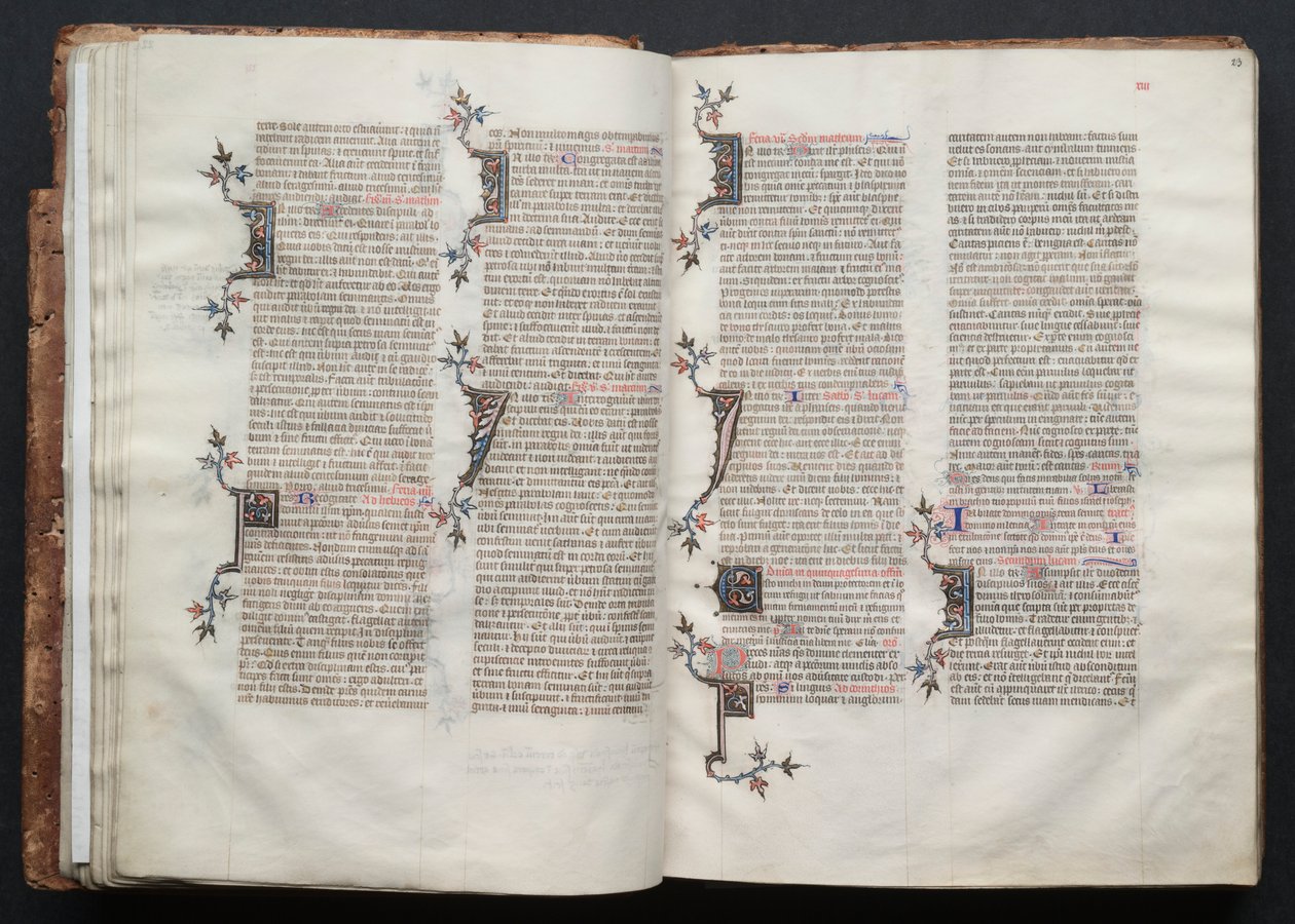 O Missal Gotha: Fol. 23r, Texto, c. 1375. de Master of the Boqueteaux