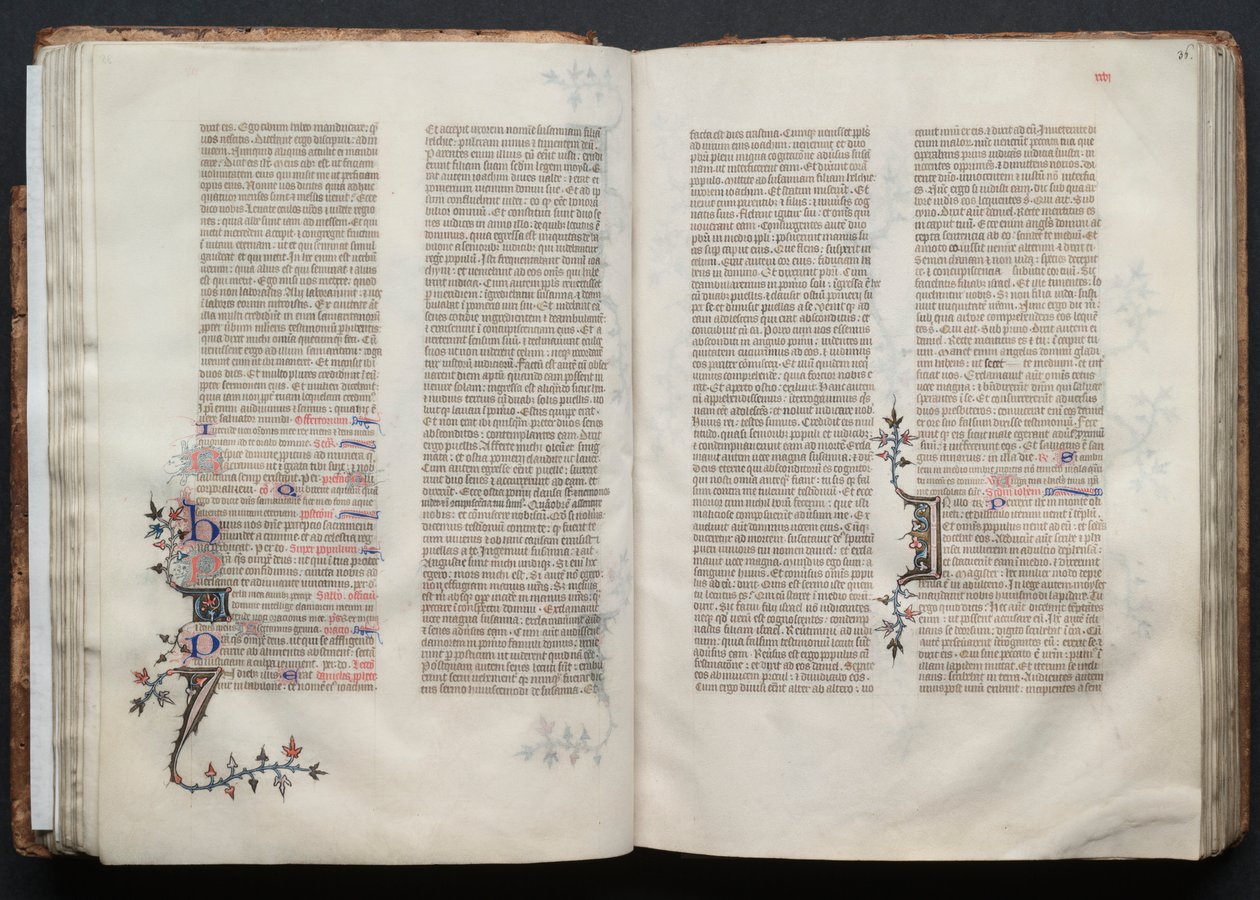 O Missal Gotha: Fol. 36r, Texto, c. 1375. de Master of the Boqueteaux