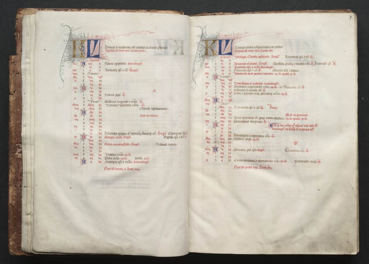 O Missal Gotha: Fol. 7r, Texto , c. 1375. de Master of the Boqueteaux
