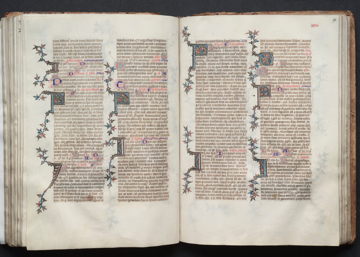O Missal de Gotha: Fol. 89v, Texto, c. 1375. de Master of the Boqueteaux