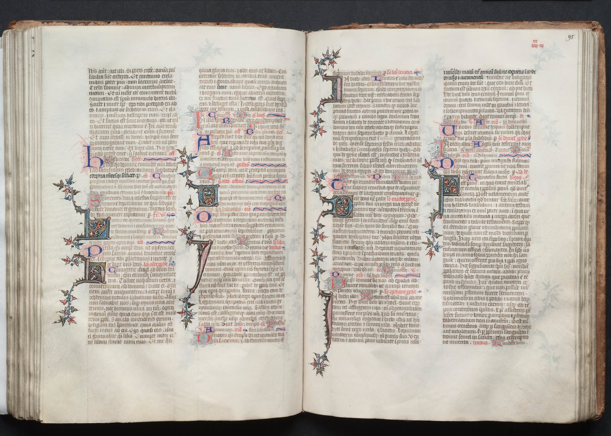 O Missal Gotha: Fol. 94v, Texto, c. 1375. de Master of the Boqueteaux