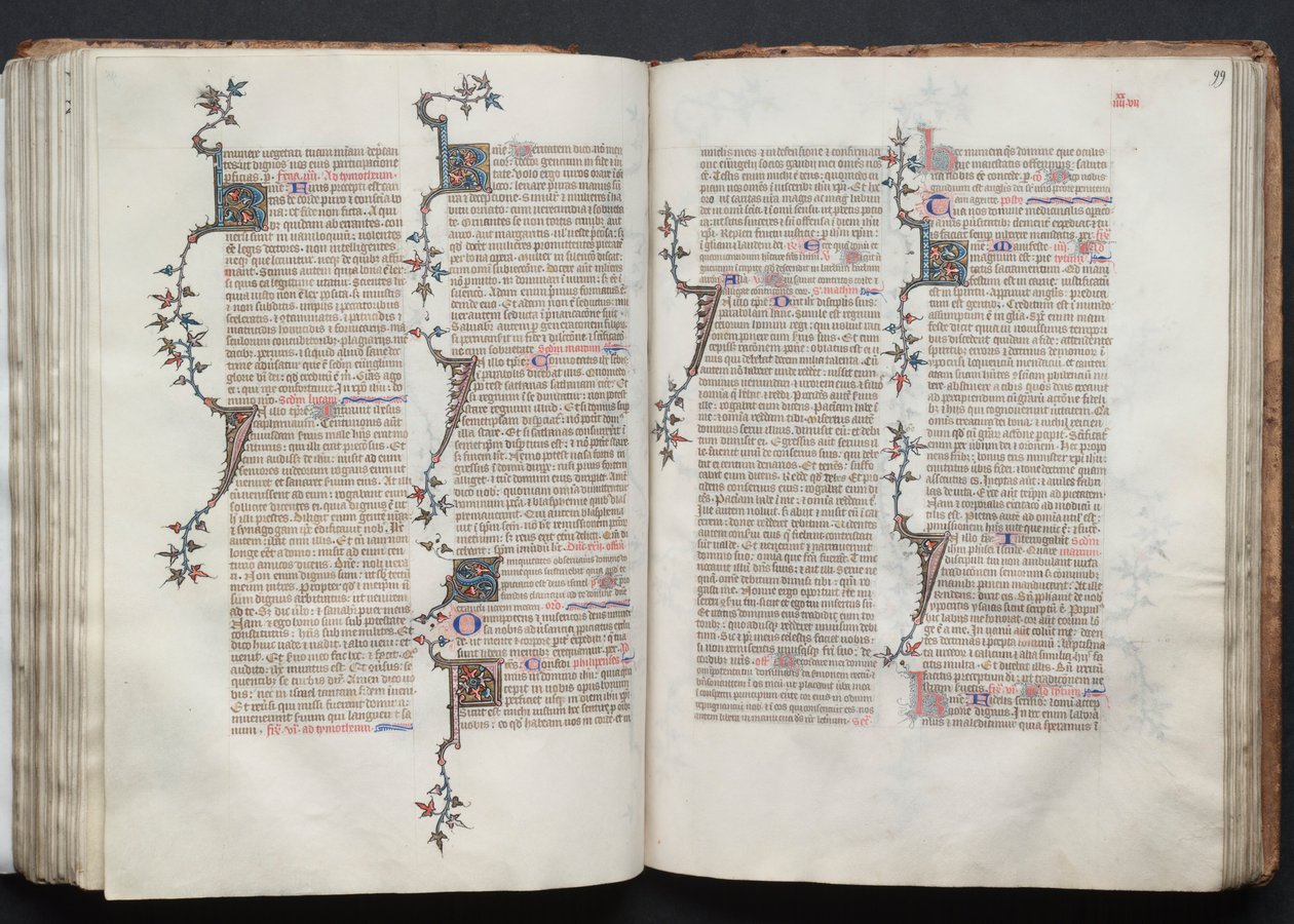 O Missal Gotha: Fol. 99r, Texto, c. 1375. de Master of the Boqueteaux