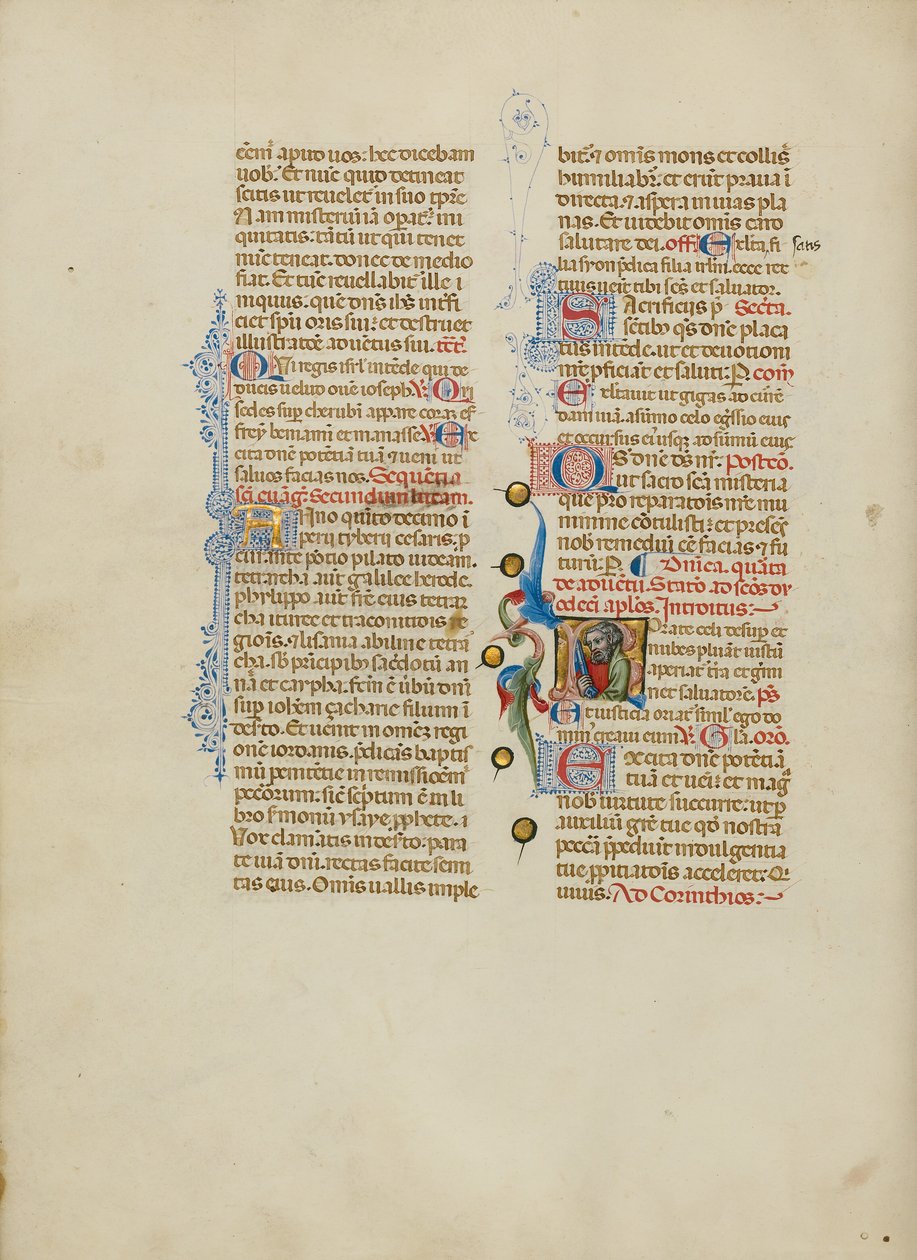 Inicial R: São Pedro de Master of the Brussels Initials