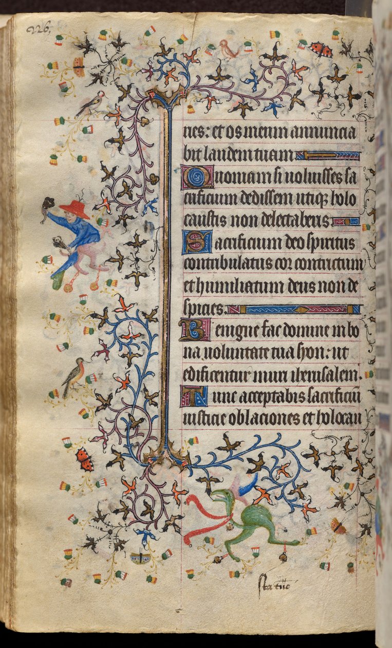 Horas de Carlos, o Nobre, rei de Navarra (1361-1425): fol. 113v, Texto de Master of the Brussels Initials and Associates