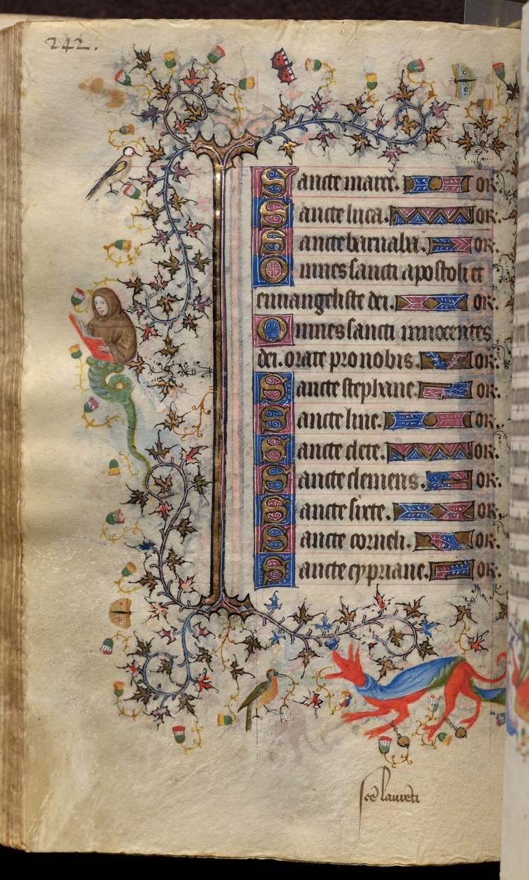 Horas de Carlos o Nobre, rei de Navarra (1361-1425): fol. 121v, Texto de Master of the Brussels Initials and Associates