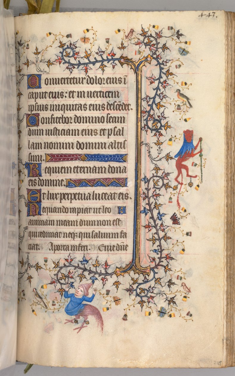 Horas de Carlos o Nobre, rei de Navarra (1361-1425): fol. 216r, Texto de Master of the Brussels Initials and Associates