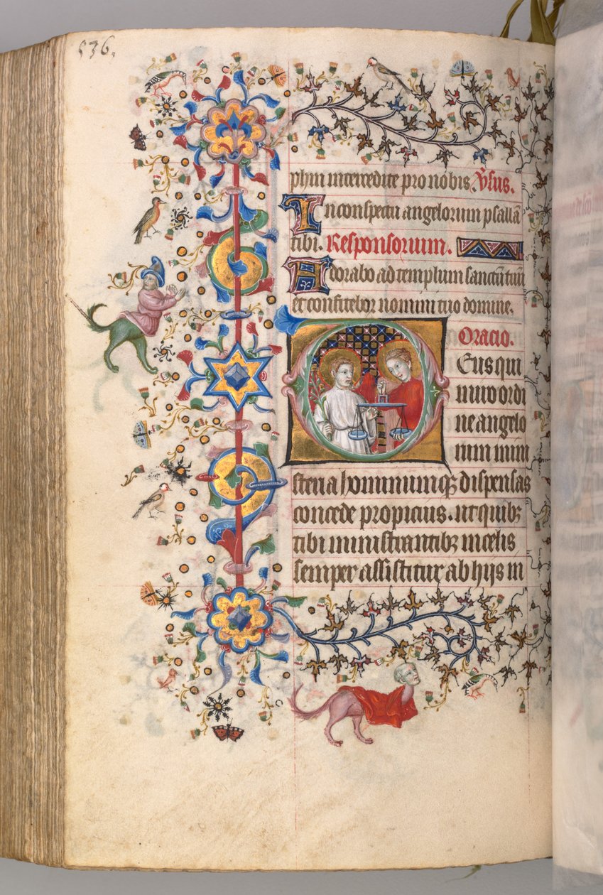 Horas de Carlos o Nobre, rei de Navarra (1361-1425): fol. 262v, Texto de Master of the Brussels Initials and Associates