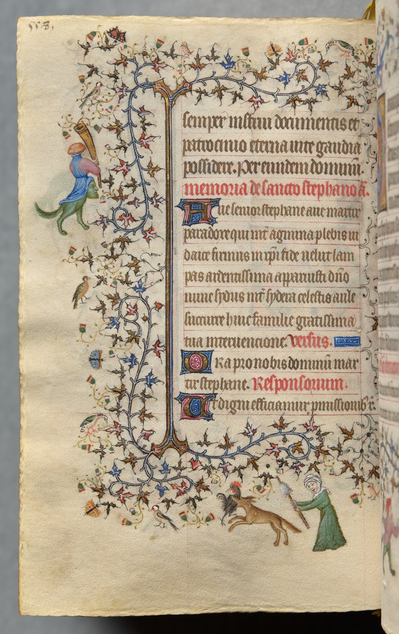 Horas de Carlos o Nobre, rei de Navarra (1361-1425): fol. 273v, Texto de Master of the Brussels Initials and Associates