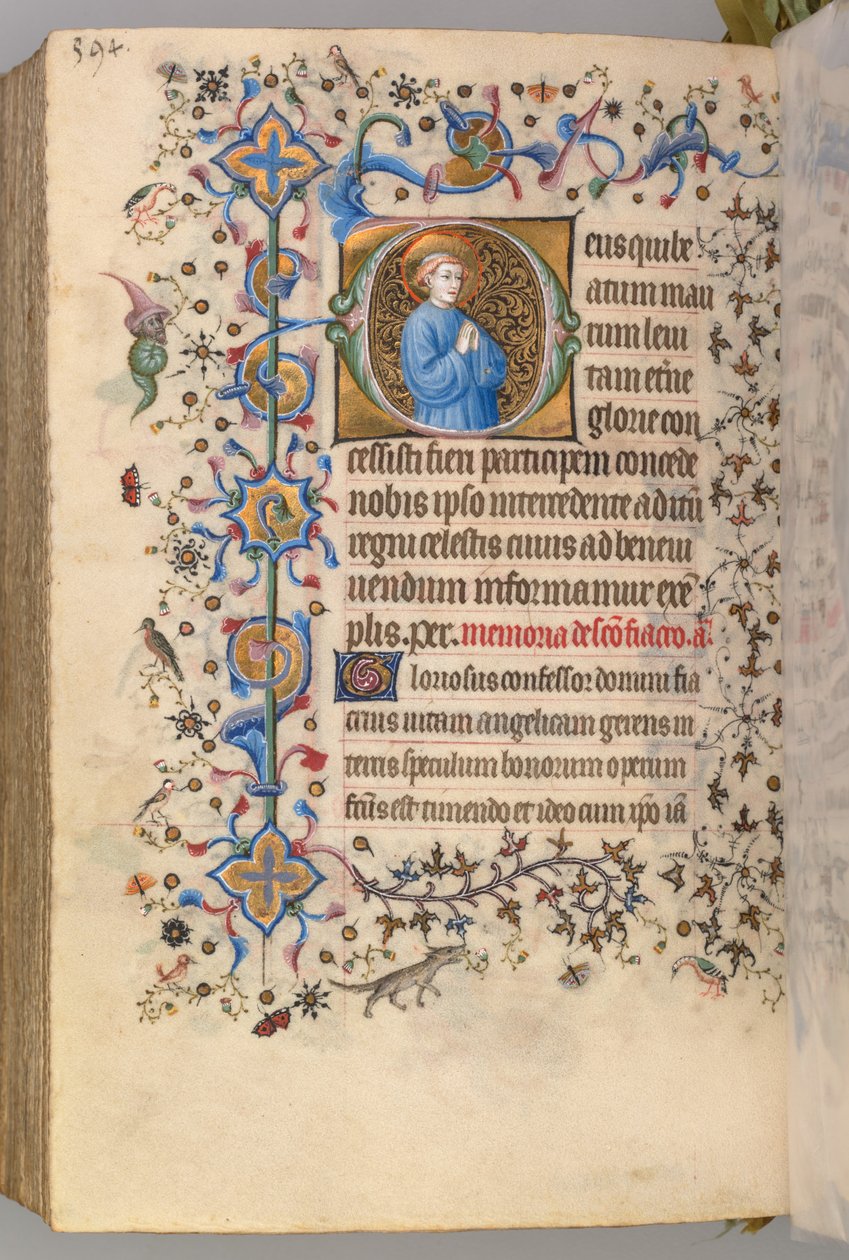 Horas de Carlos, o Nobre, rei de Navarra (1361-1425): fol. 291v, Texto de Master of the Brussels Initials and Associates