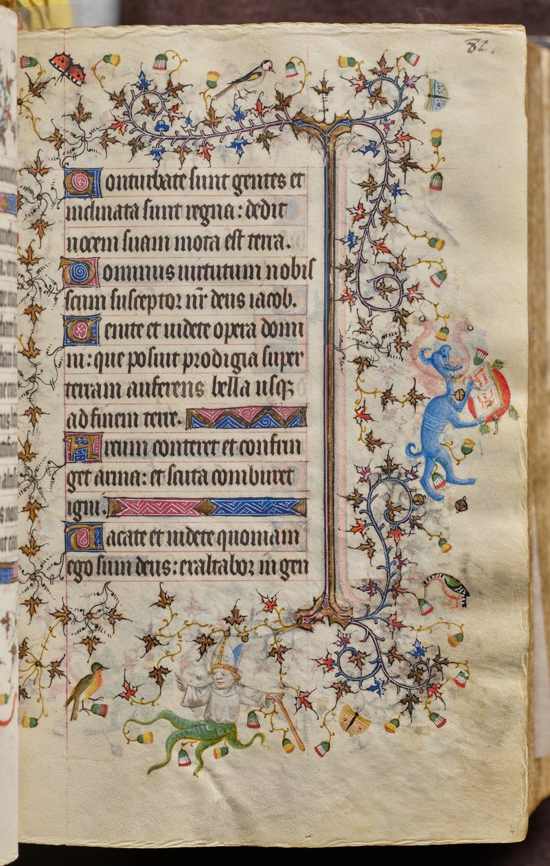 Horas de Carlos o Nobre, rei de Navarra (1361-1425): fol. 41r, Texto de Master of the Brussels Initials and Associates