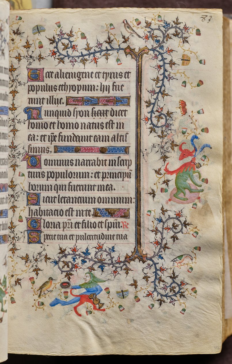 Horas de Carlos, o Nobre, rei de Navarra (1361-1425): fol. 42r, Texto de Master of the Brussels Initials and Associates