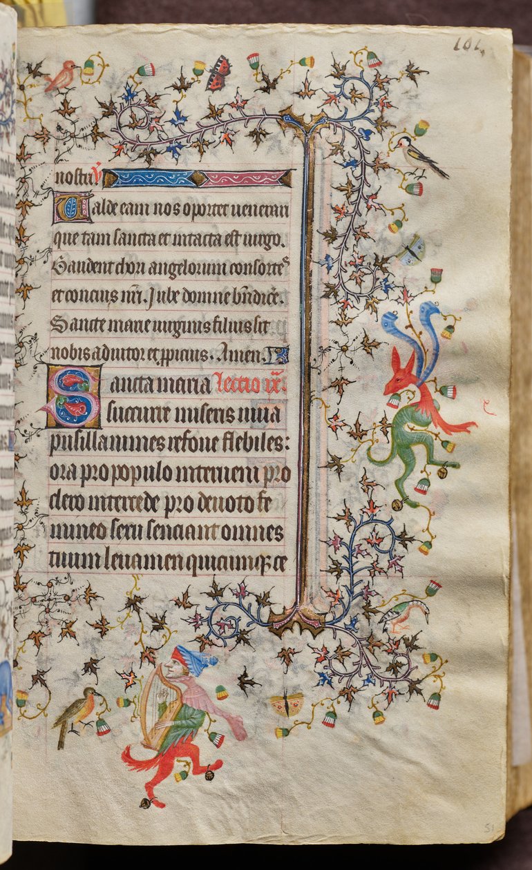 Horas de Carlos o Nobre, rei de Navarra (1361-1425): fol. 51r, Texto de Master of the Brussels Initials and Associates
