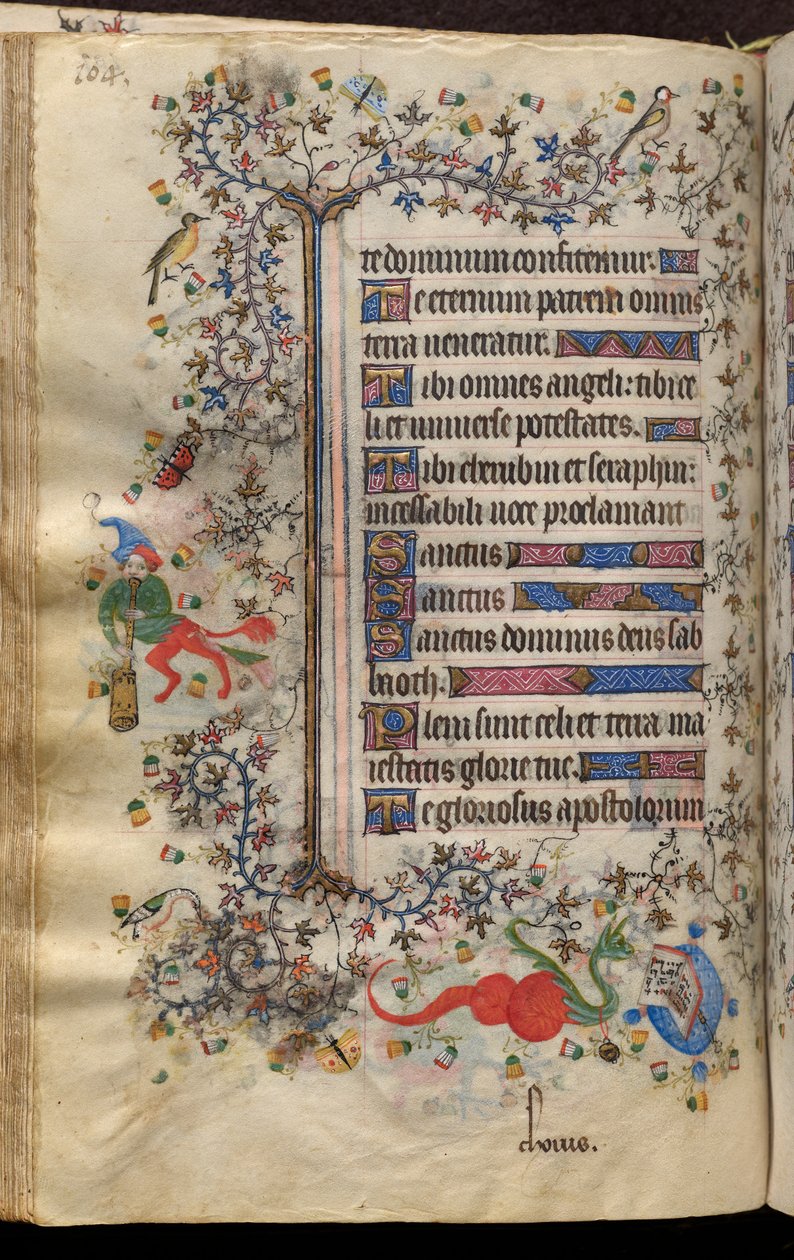 Horas de Carlos o Nobre, rei de Navarra (1361-1425): fol. 52v, Texto de Master of the Brussels Initials and Associates