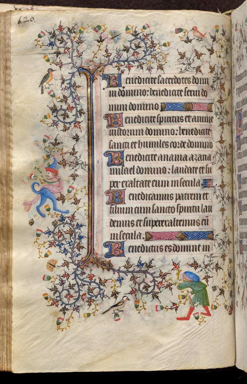 Horas de Carlos o Nobre, rei de Navarra (1361-1425): fol. 60v, Texto de Master of the Brussels Initials and Associates