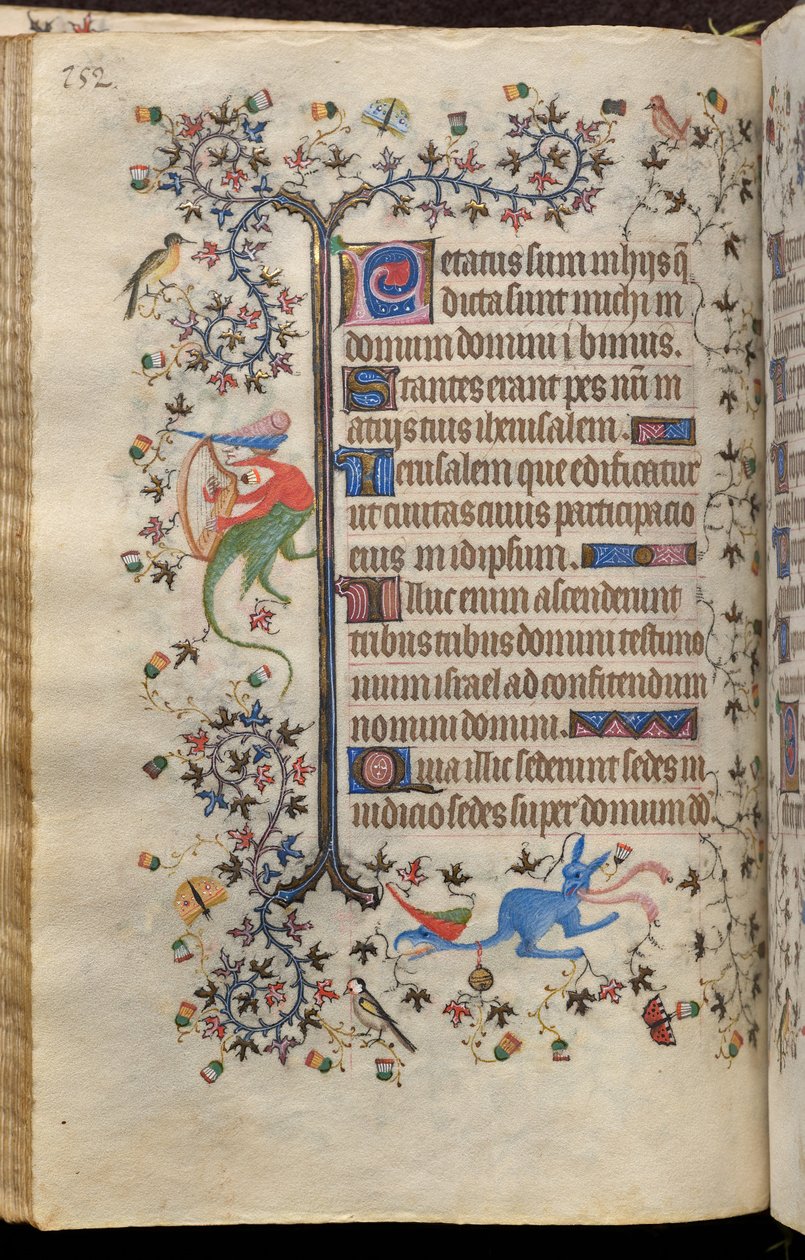 Horas de Carlos o Nobre, rei de Navarra (1361-1425): fol. 76v, Texto de Master of the Brussels Initials and Associates