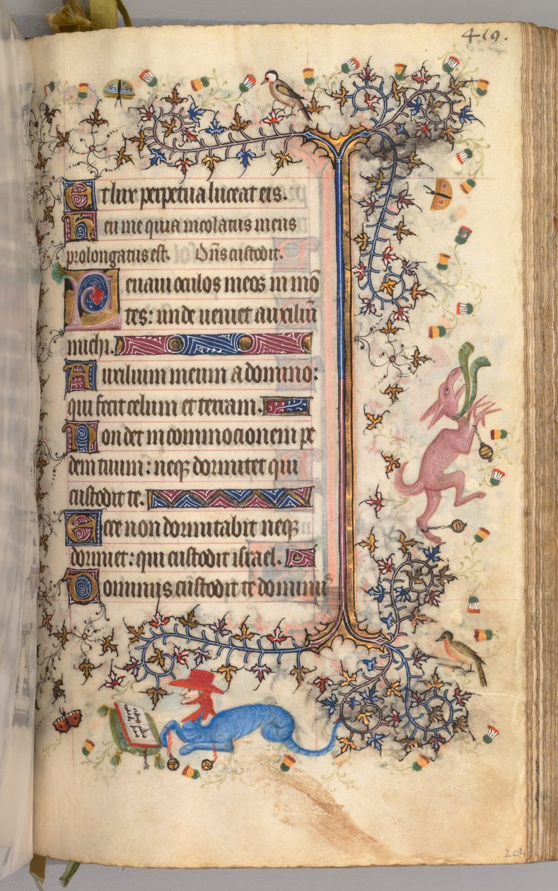 Horas de Carlos Nobre, rei de Navarra 1361-1425: fol. 204r, Texto, c. 1405 de Master of the Brussels Initials and Associates