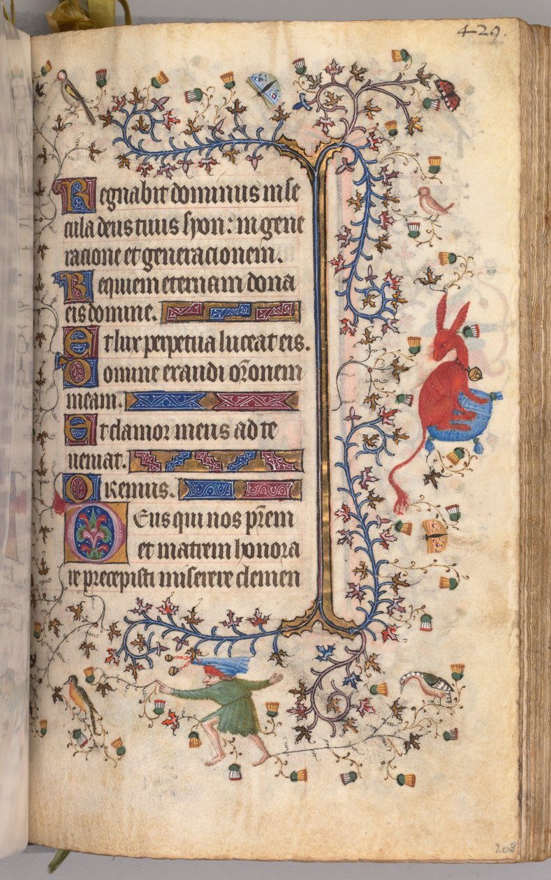 Horas de Carlos Nobre, rei de Navarra 1361-1425: fol. 209r, Texto, c. 1405 de Master of the Brussels Initials and Associates