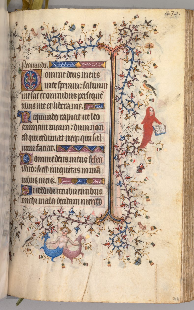 Horas de Carlos Nobre, rei de Navarra 1361-1425: fol. 214r, Texto, c. 1405 de Master of the Brussels Initials and Associates