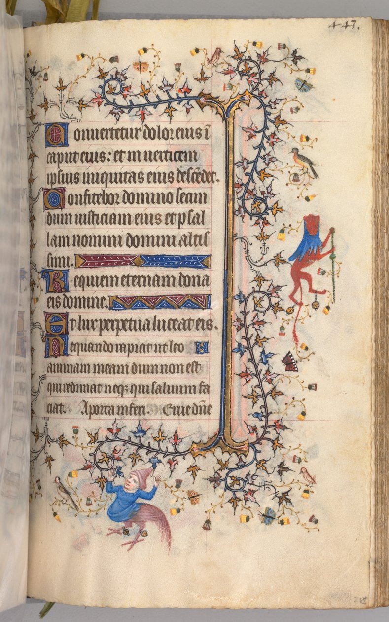 Horas de Carlos Nobre, rei de Navarra 1361-1425: fol. 216r, Texto, c. 1405 de Master of the Brussels Initials and Associates