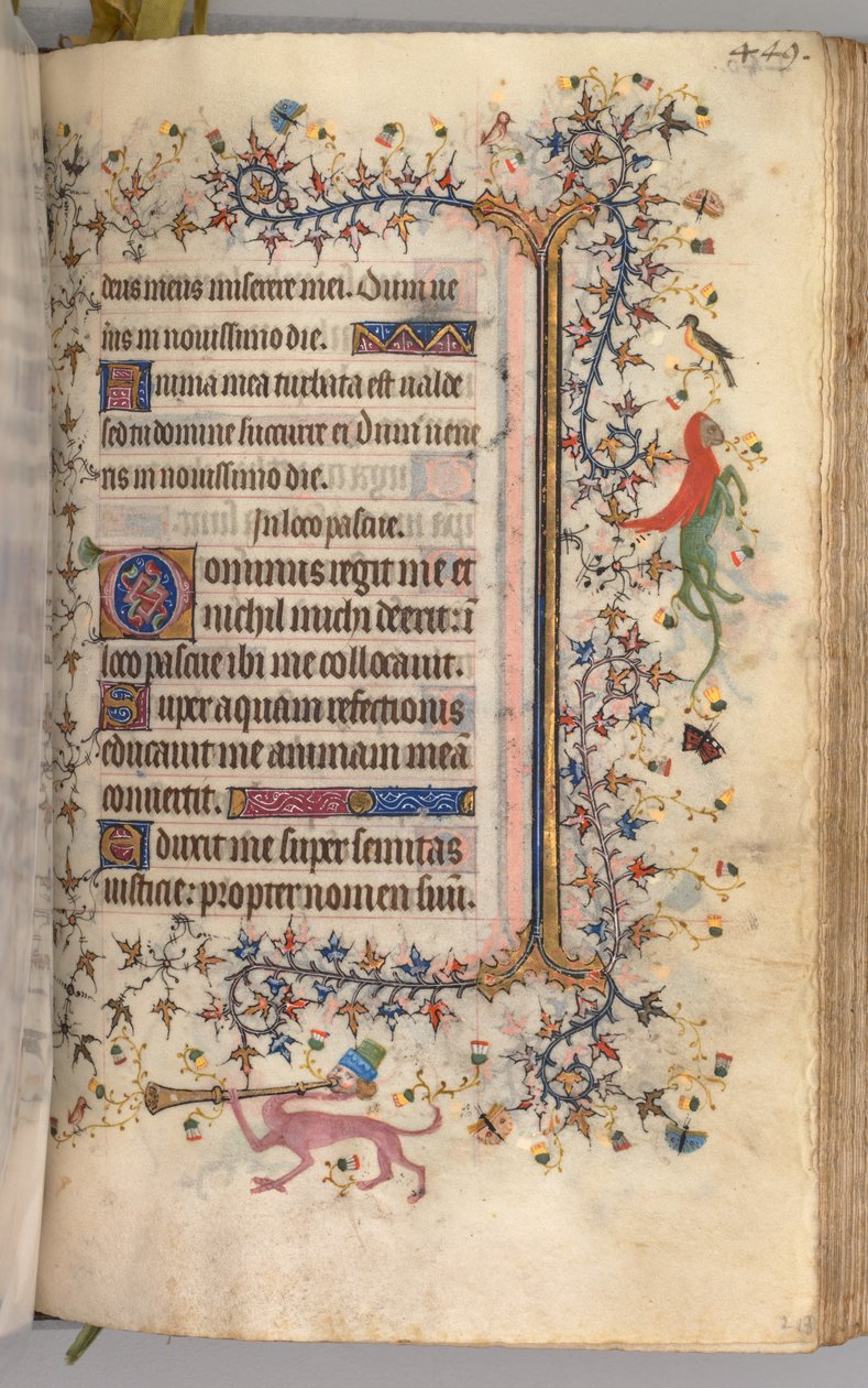 Horas de Carlos Nobre, rei de Navarra 1361-1425: fol. 219r, Texto, c. 1405 de Master of the Brussels Initials and Associates